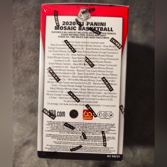 BRAND NEW Box Of NBA Basketball Trading Cards 20-21 Season Panini MOSAIC PRIZMS - Picture 6 of 7